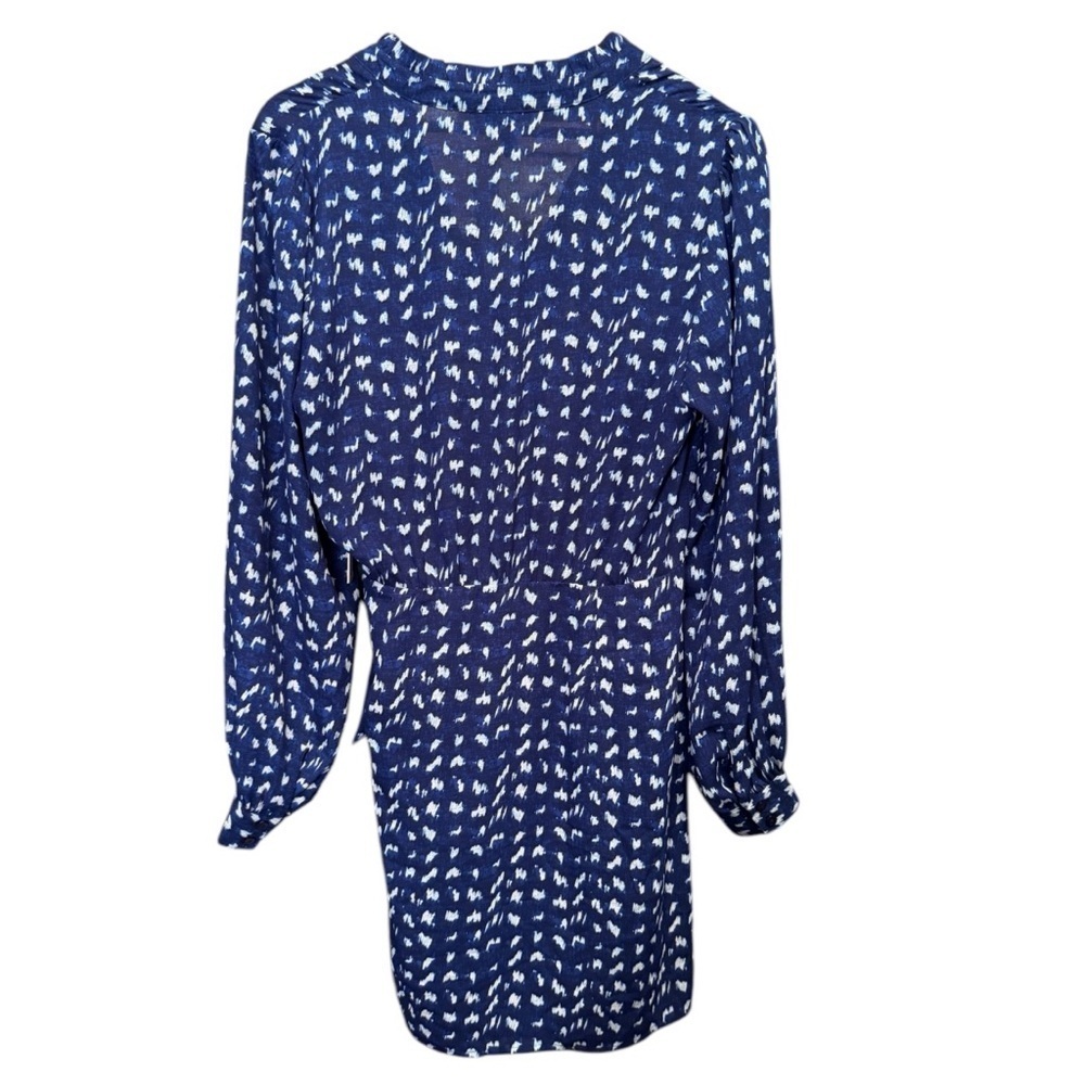 Aqua Faux Wrap Mini Dress Size Small MSRP $88 NWT - Picture 3 of 3